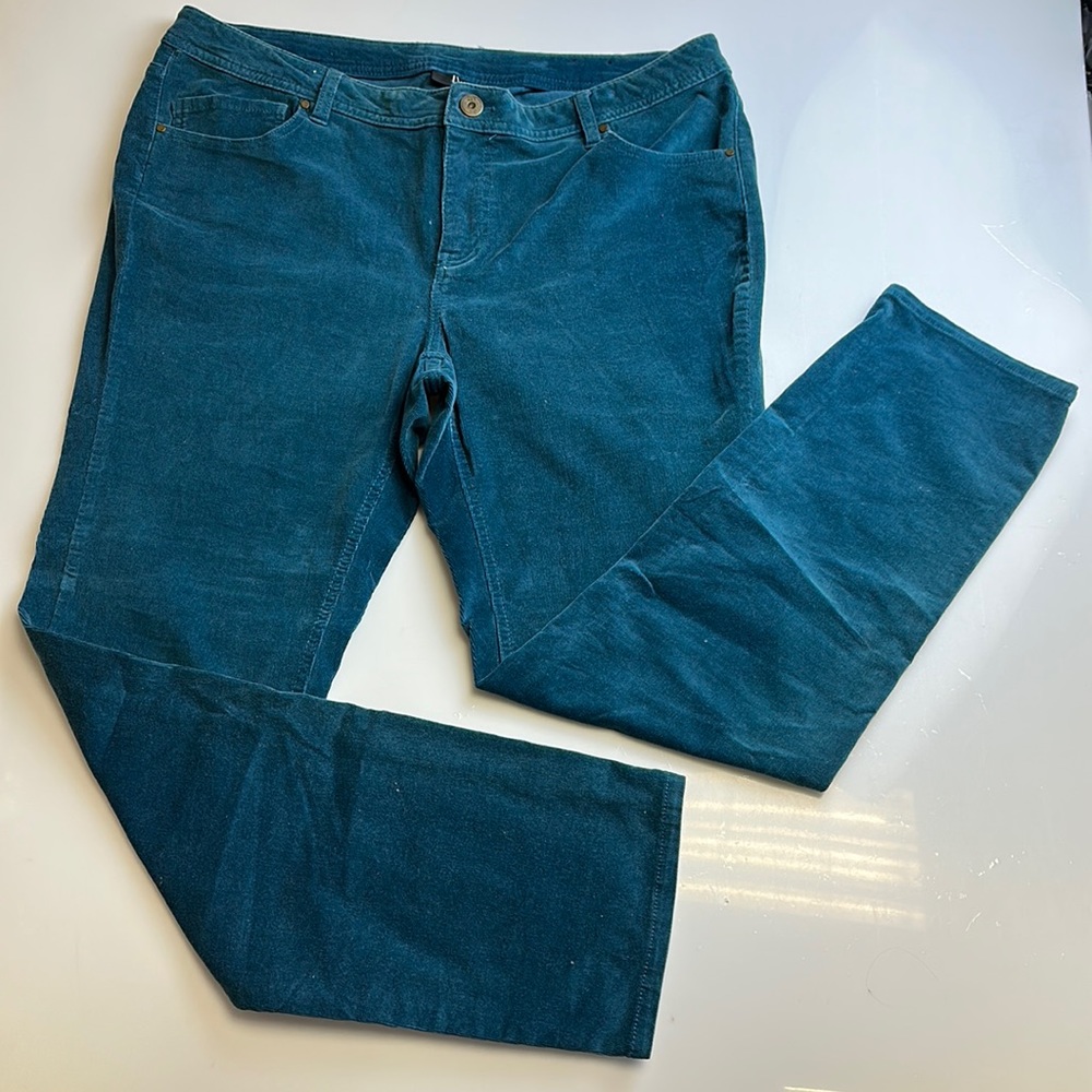 Lys Blue Green Suede Pants S37-26